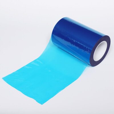 Blue self adhesive PE mesh film for LGP temporary protection