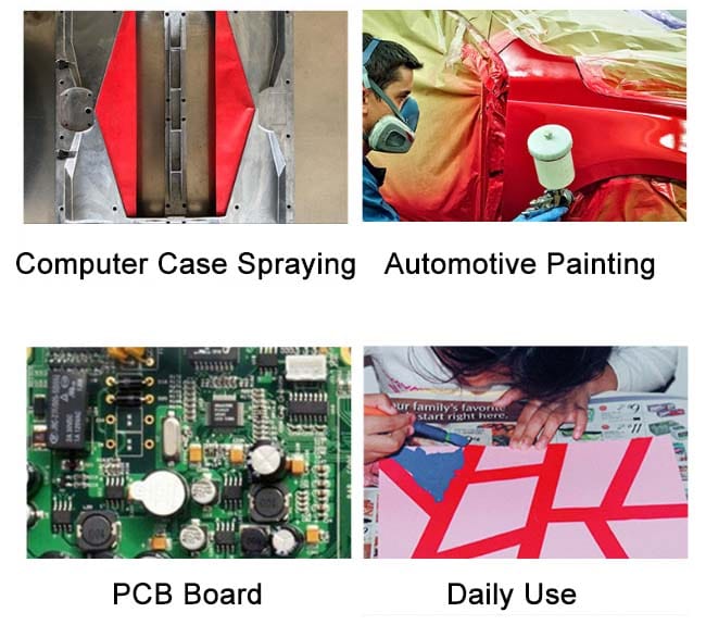 red-masking-tape-application