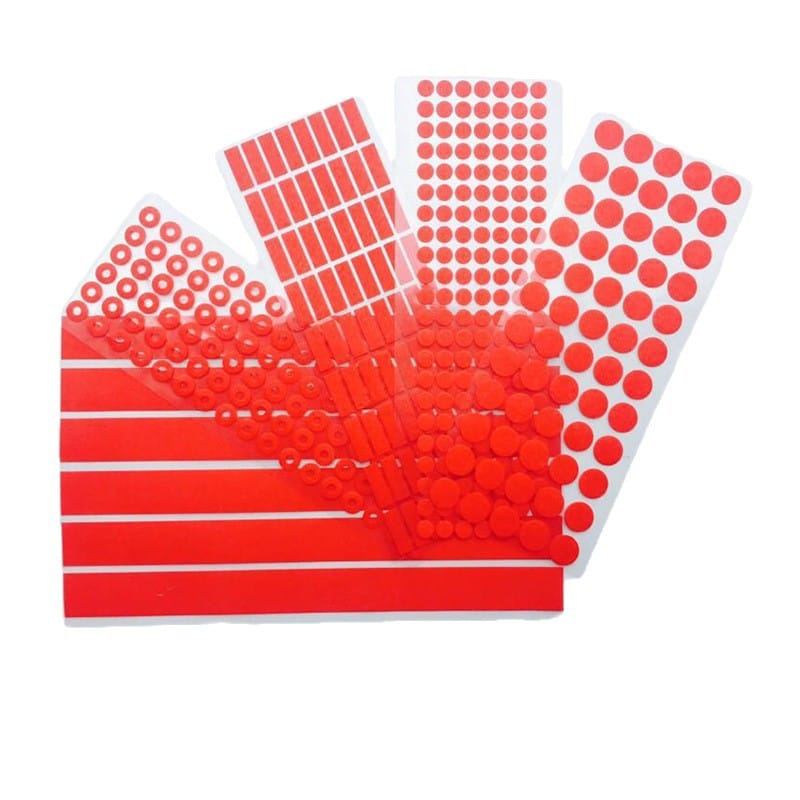 red masking tape dots for paint baking paint protection powder coating
