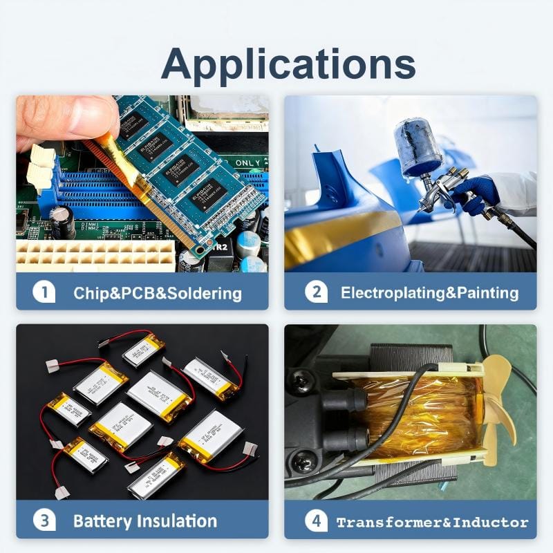 heat sublimation polyimide high temperature tape for PCB battery transformer