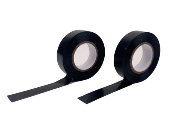 Black flame-retardant heat resistant electrical tape roll