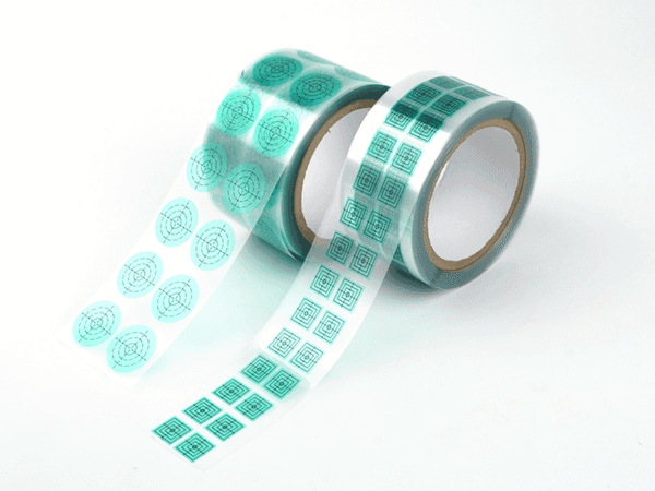 high temp custom printed green polyester pet silicone masking discs tape roll