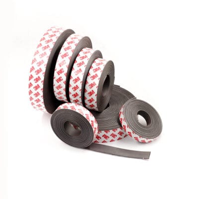 black magnet sheet with adhesive tape