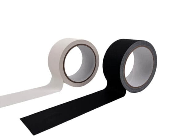 matte white and black cloth duct tape