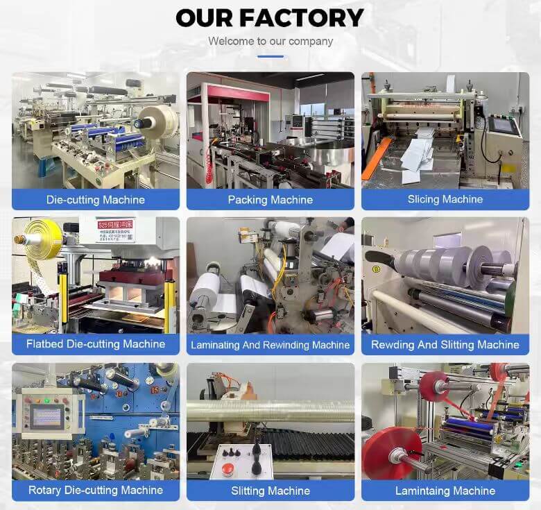 China adhesive tape and film factory die cut kiss cut factory