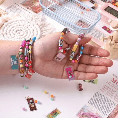 DIY Creative Wearable Shareable Sticky Roll Sticker Bracelet Toy Jewelry for Children Gifts