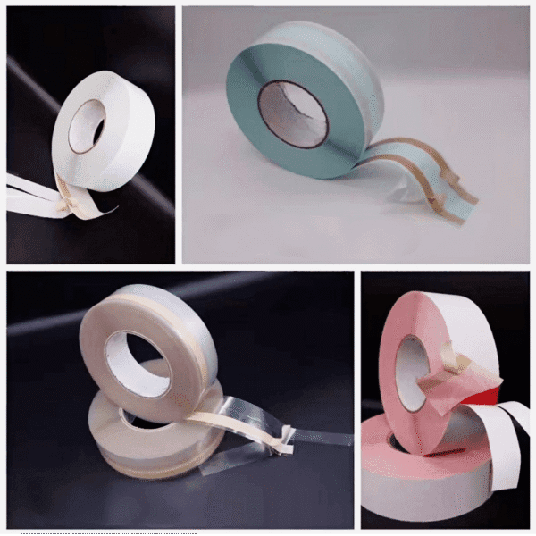 fly splicing tape red blue double sided with liner