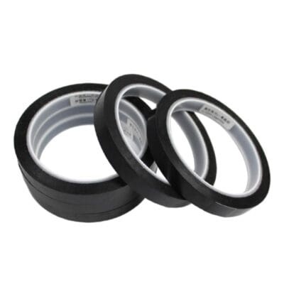 Black kapton tape light shielding