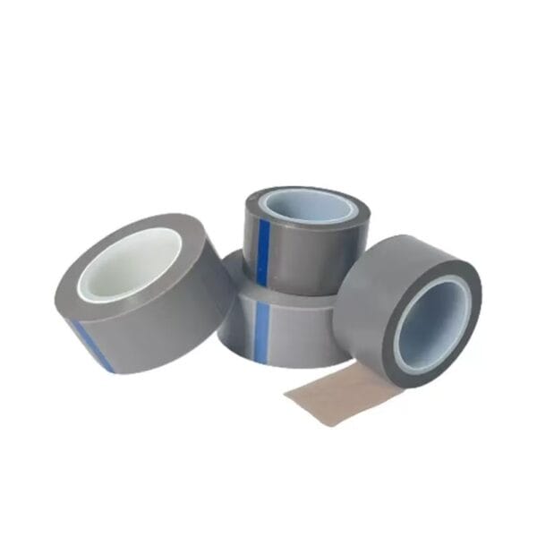 High Temperature Resistant Grey Skived PTFE Film Adhesive Tape for for Heat Sealing and Packaging Machines
