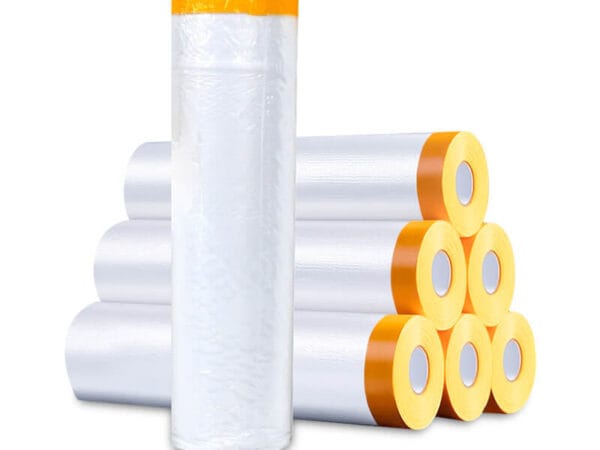 pre taped masking film yellow washi tape for furniture