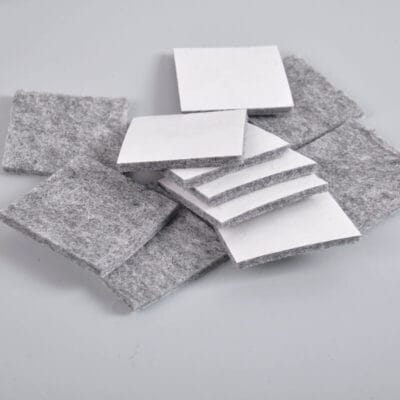 Square grey felt pads Square grey felt pads